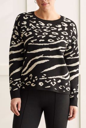 Animal Print Reversible Sweater