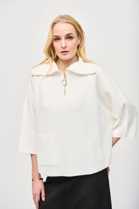 Wing Collar Knit Top