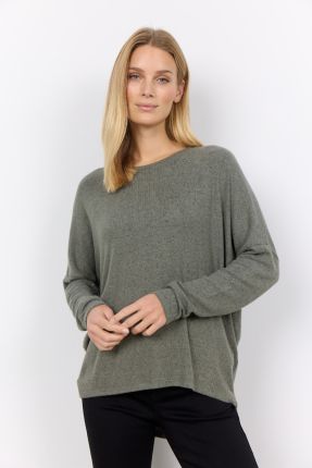 Melange Knit High-Low Top