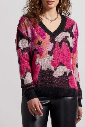 Abstract Print Pullover